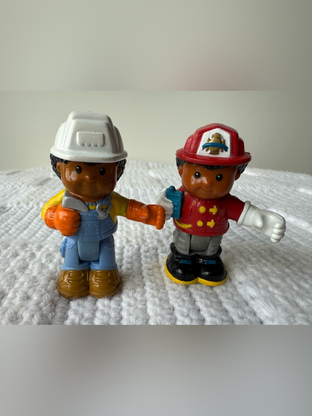 Vintage Fisher-Price Little People poseable and bendable career figures
